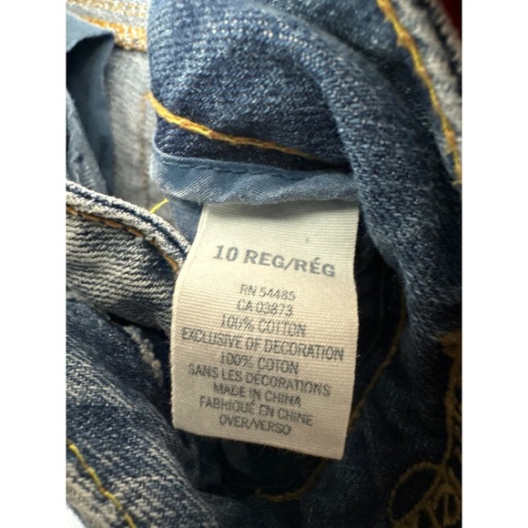 American Eagle Light Wash Distressed Bootcut Jeans - Size 10 - Picture 9 of 9